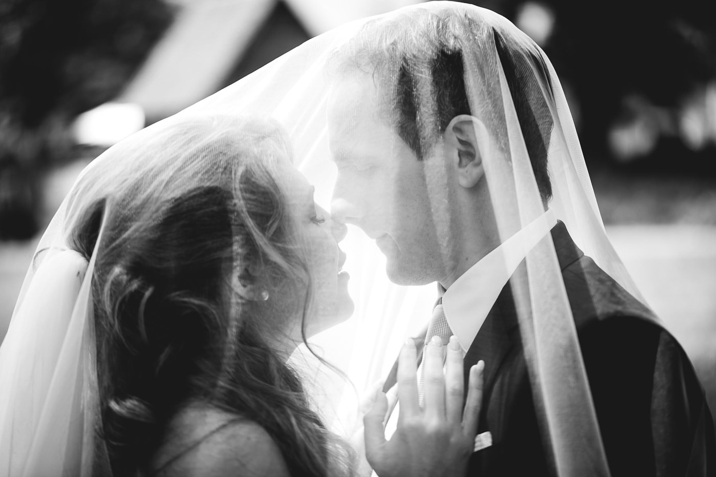 Brautpaar unter dem Schleier